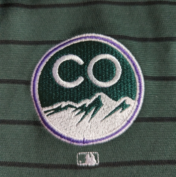 MLB Colorado Rockies City Connect Polo - Medium Green Nike - Picture 5 of 5